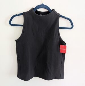 NWT SPANX Contour Ribbed Mock Neck